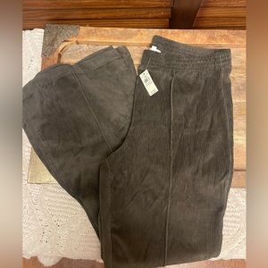 Aerie rib on velour pants